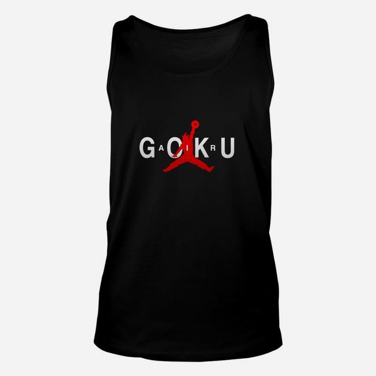 Goku Jumpman Schwarzes Unisex TankTop, Anime-inspiriertes Design für Fans