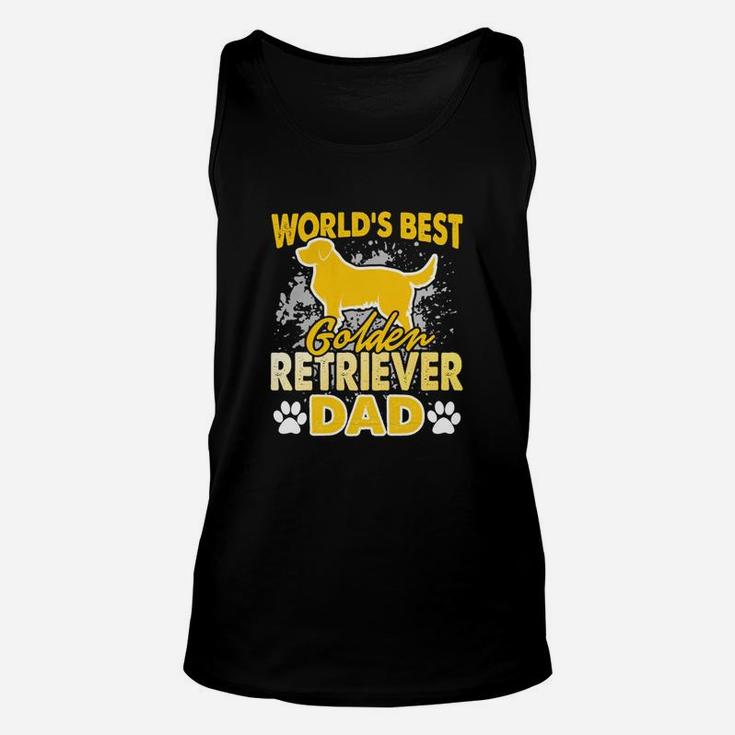 Golden Retriever Dad Fathers Day Gift Unisex Tank Top