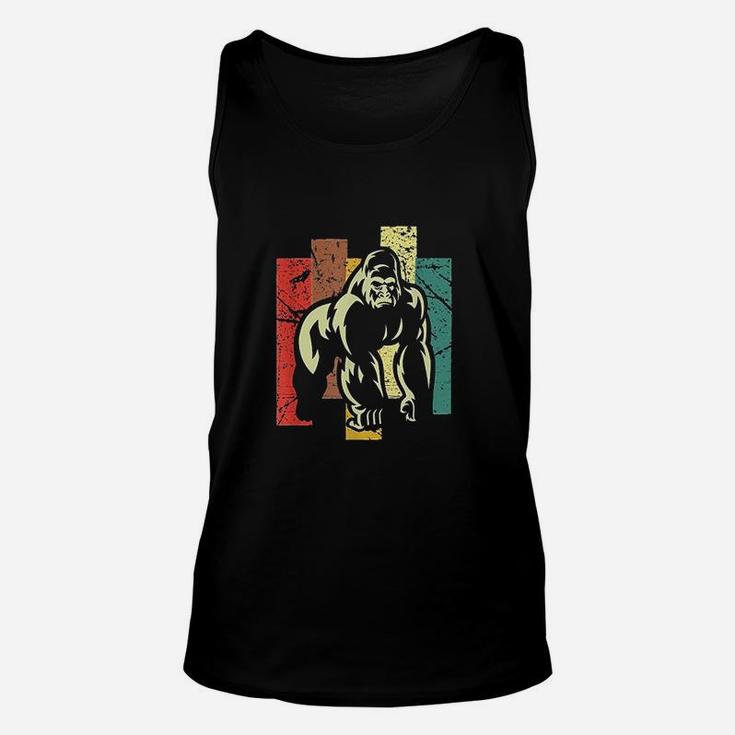 Gorilla Retro 70s Vintage Animal Lover Art Unisex Tank Top