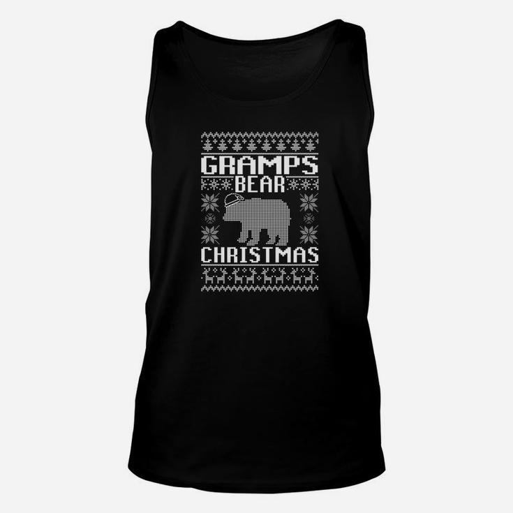Gramps Bear Matching Family Ugly Christmas Sweater Unisex Tank Top