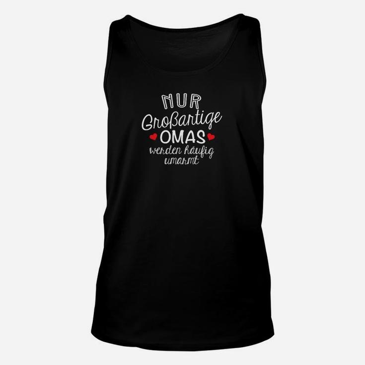 Großartige Omas Unisex TankTop, Schwarzes Tee mit Spruch für Großmütter