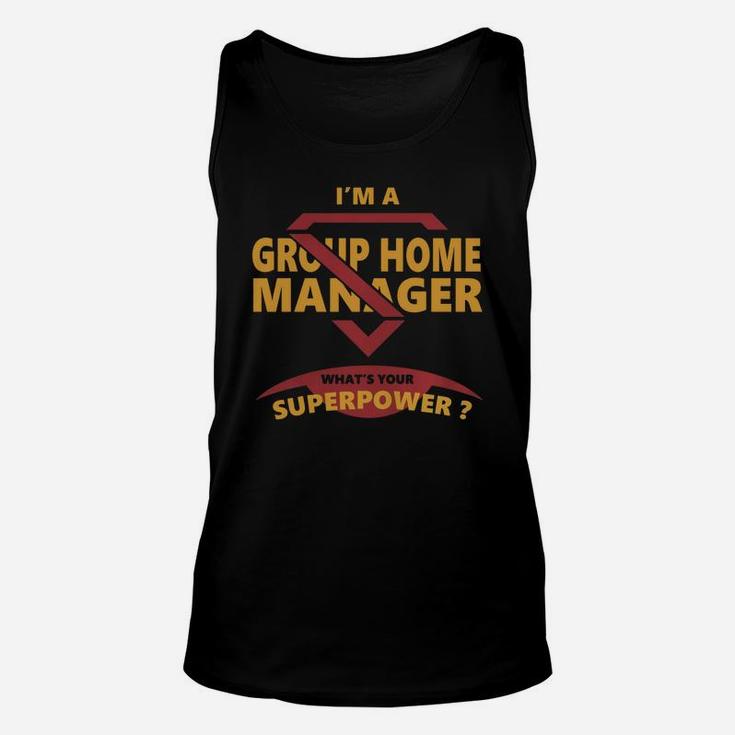Group Home Manager Jobs Tshirt Guys Ladies Youth Tee Hoodies Sweat Shirt Vneck Unisex Unisex Tank Top