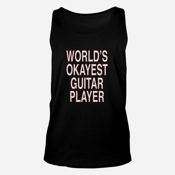 Guitarist World Okayest Guitar Player Military Unisex Tank Top