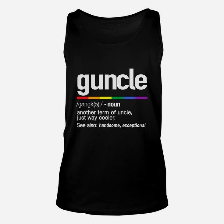 Guncle, Gay Uncle Definition Shirt Unisex Tank Top