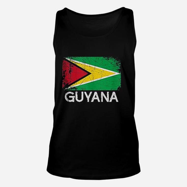 Guyanese Flag Design | Vintage Made In Guyana Gift Unisex Tank Top