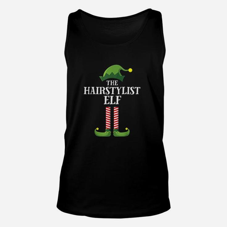 Hairstylist Elf Matching Family Group Christmas Party Unisex Tank Top