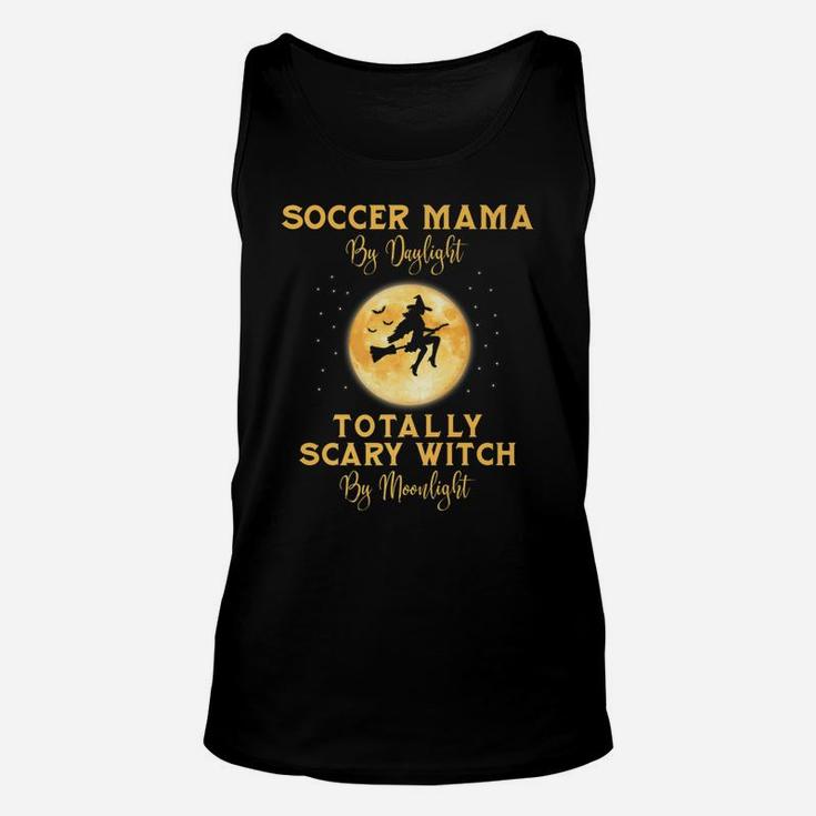 Halloween Soccer Mama Mom Funny Witch Unisex Tank Top