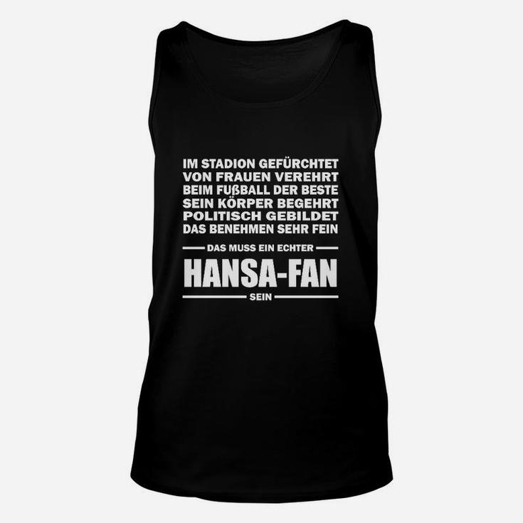 Hansa-Fan Unisex TankTop mit Stadion-Spruch, Supporter Tee