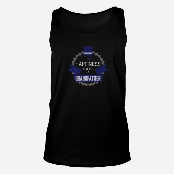 Happiness Is Being A Grandfather Fathers Day Grandpa Gift Premium Unisex Tank Top