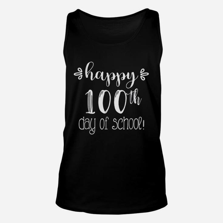 Happy 100th Day Of School For Teachers Administrator Unisex Tank Top