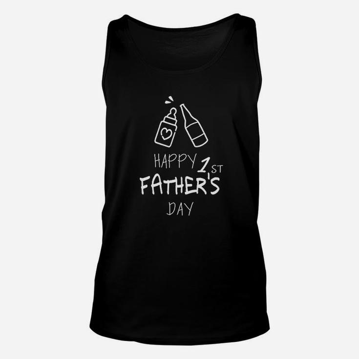 Happy 1st Fathers Day Love, dad birthday gifts Unisex Tank Top