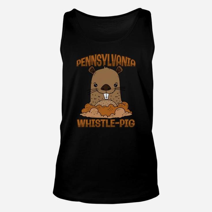Happy Groundhog Day Whistle-pig Woodchuck Unisex Tank Top