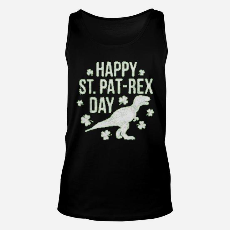 Happy St Pat Rex Day St Patrick Patrex Dinosaur Gift Unisex Tank Top