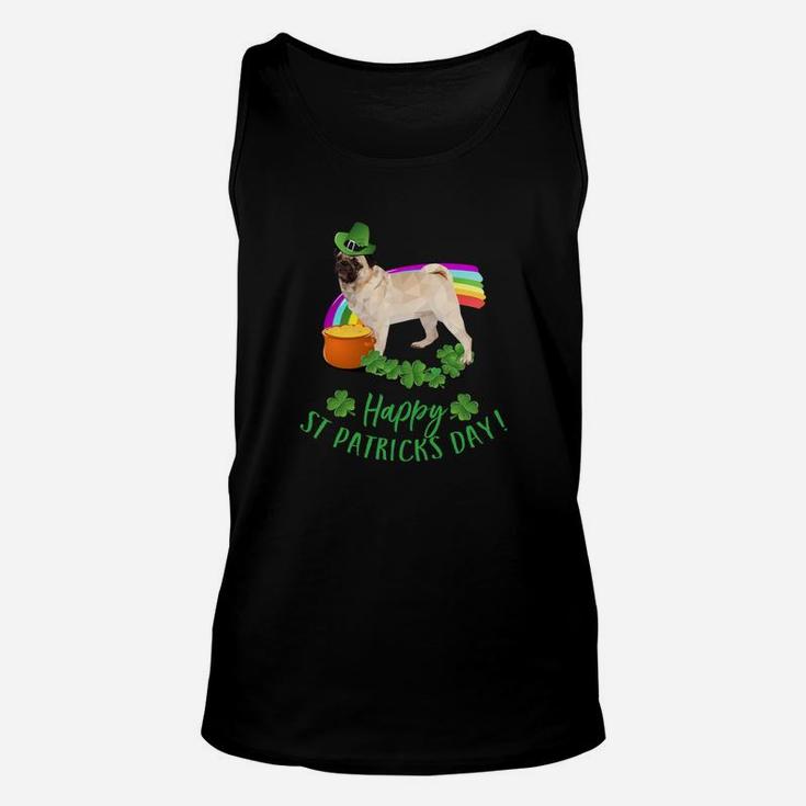 Happy St Patricks Day Pug For Dog Lovers Unisex Tank Top