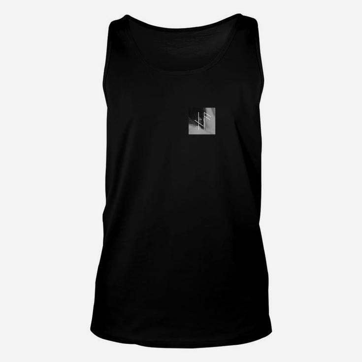 Herren Basic Schwarz Unisex TankTop mit Logo-Design, Stilvolles Freizeitshirt