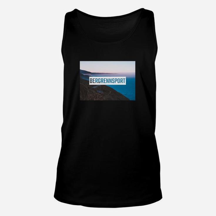 Herren Unisex TankTop Bergsport Motiv 'BerggrenSport' - Schwarz, Outdoor Tee