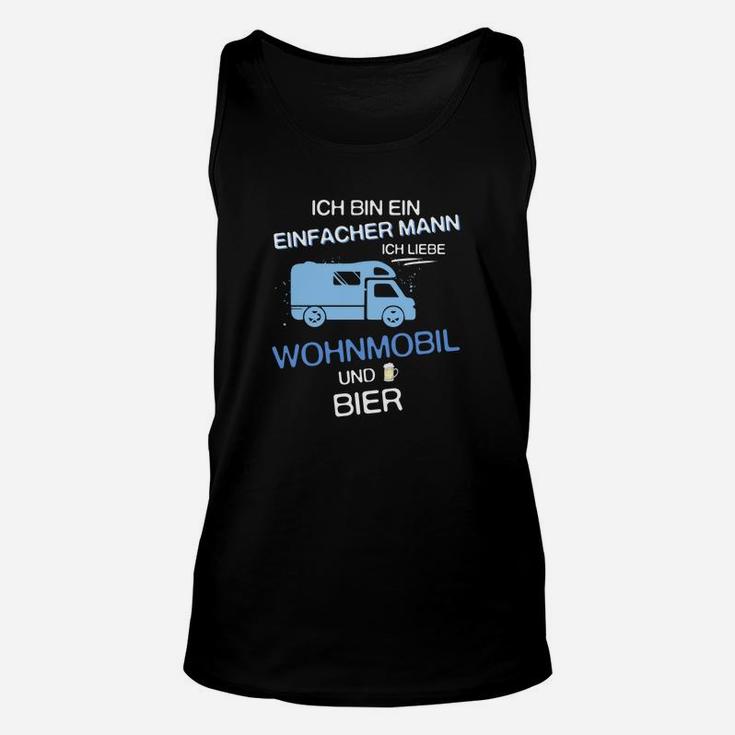 Herren Unisex TankTop Einfacher Mann: Wohnmobil & Bier, Lustige Sprüche