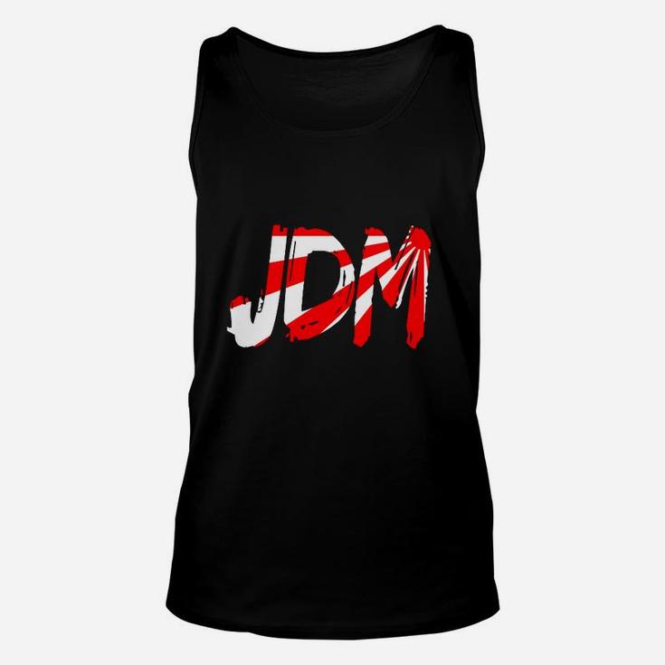 Herren Unisex TankTop Schwarz mit JDM-Graffiti-Design, Street Style