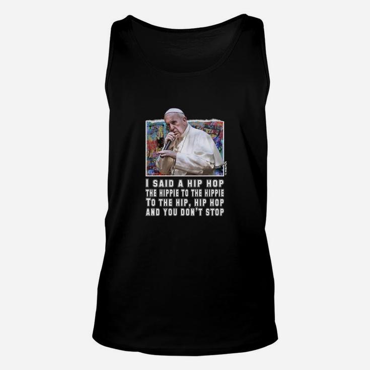 Hip-Hop-Zitat Unisex TankTop, Grafikdruck in Schwarz, Streetwear