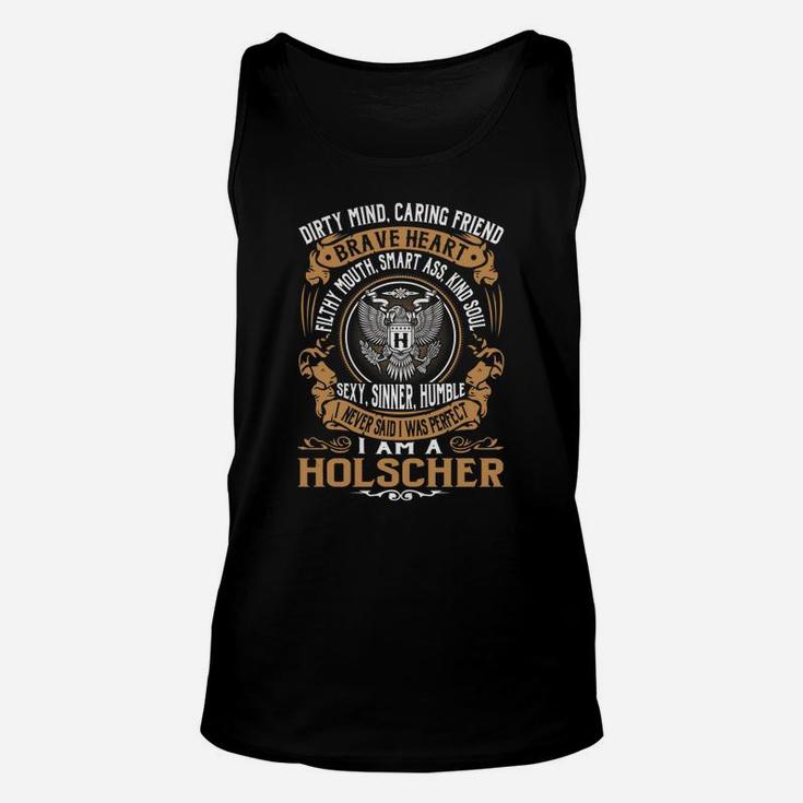 Holscher Last Name, Surname Tshirt Unisex Tank Top