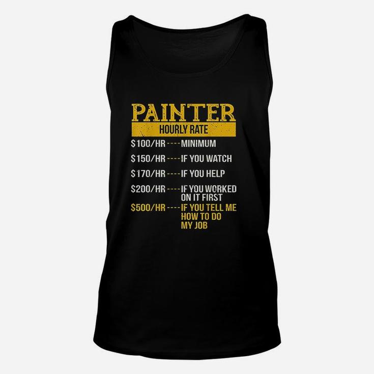 Hourly Rate For Painters And Decorators Handyman Unisex Tank Top