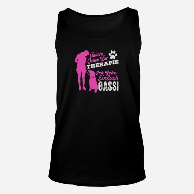 Hunde-Therapie Unisex TankTop Gassi als Therapie, Lustig für Hundeliebhaber