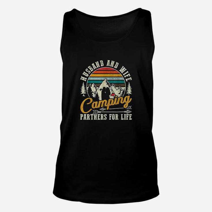 Husband And Wife Camping Partners For Life Sweet Unisex Tank Top