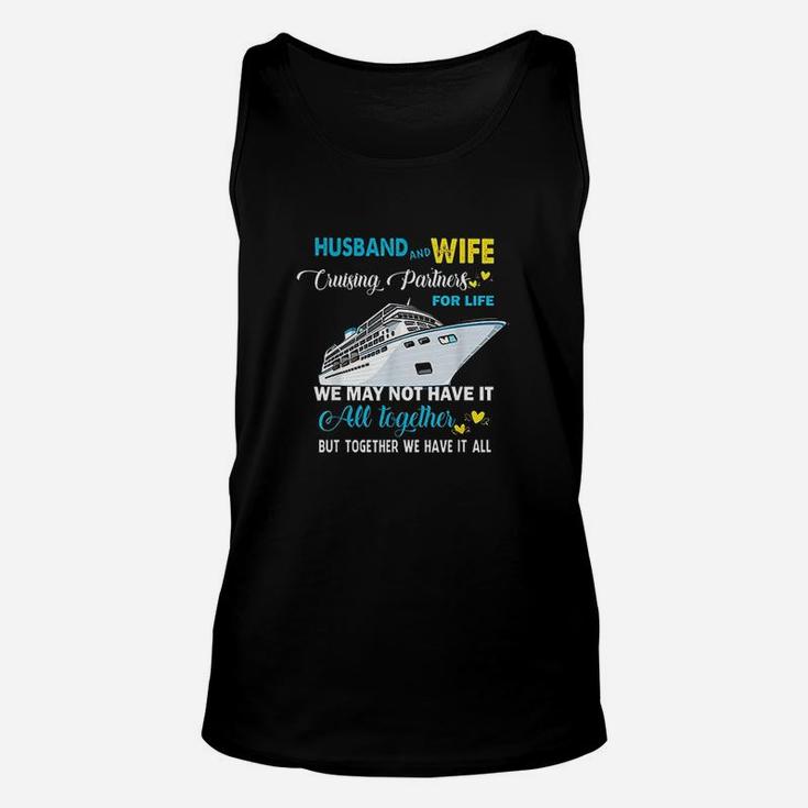 Husband And Wife Cruising Partners For Life Unisex Tank Top