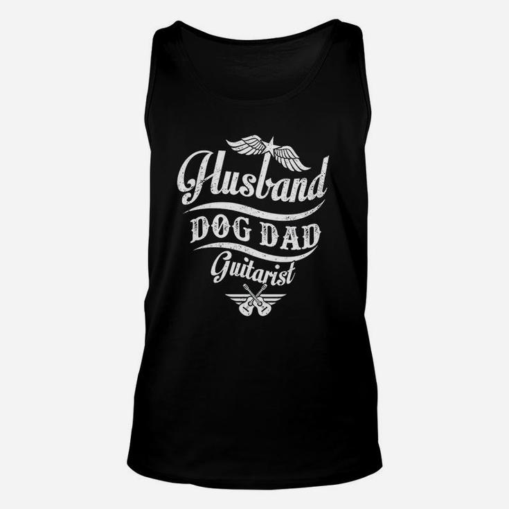 Husband Dog Dad Guitarist Unisex Tank Top
