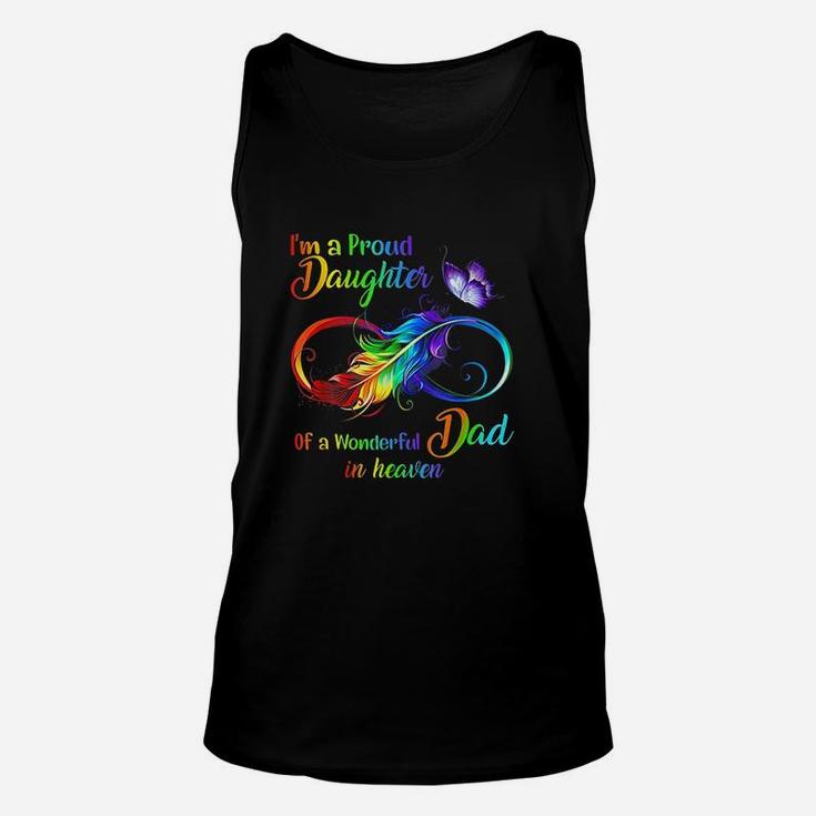 I A A Proud Daughter Of A Wonderful Dad In Heaven Unisex Tank Top