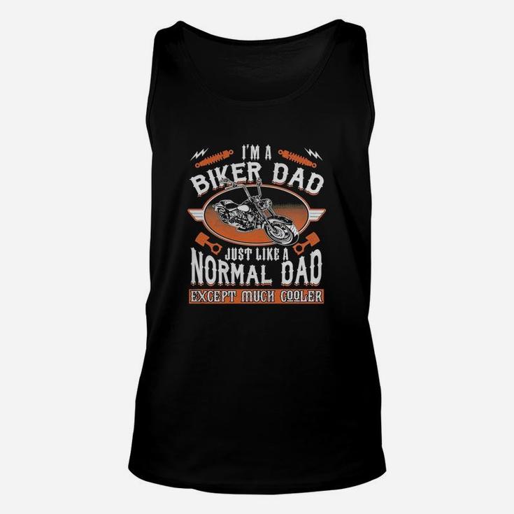 I Am A Biker Dad Shirt Daddy Gift Father Cooler Motorcycle Unisex Tank Top