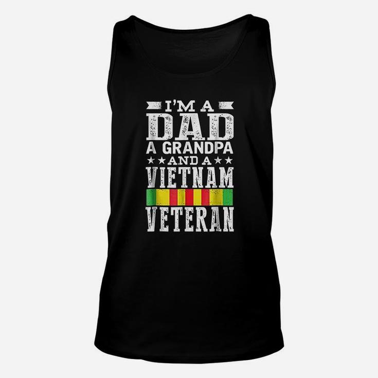 I Am A Dad Grandpa And Vietnam Veteran Father Day Unisex Tank Top