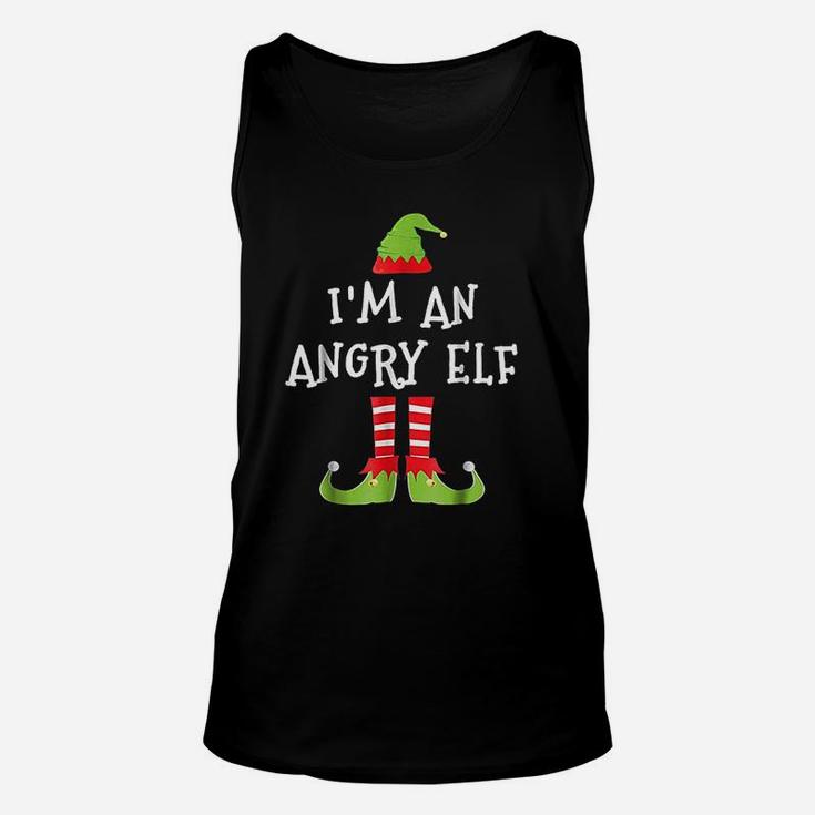 I Am An Angry Elf Matching Family Elf Christmas Unisex Tank Top