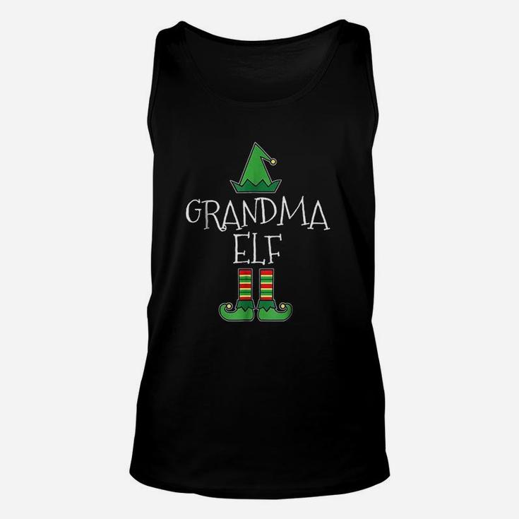I Am Grandma Elf Matching Family Group Christmas Unisex Tank Top