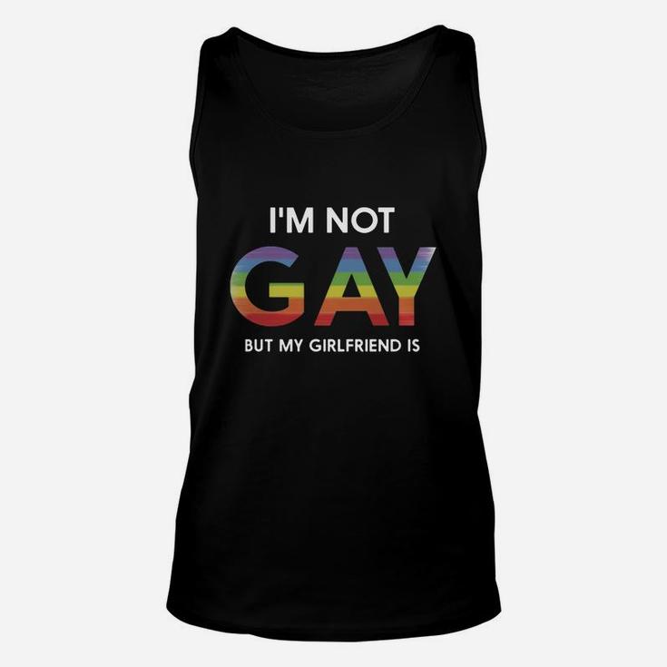 I Am Not Gay But My Girlfriend Is Gay Lesbian Lgbt Unisex Tank Top