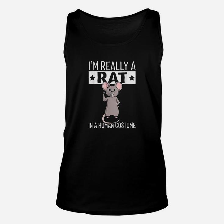 I Am Really A Rat In A Human Costume Halloween Unisex Tank Top