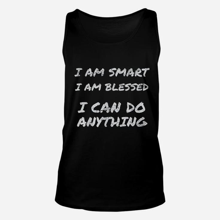 I Am Smart And Blessed Inspirational Quote Unisex Tank Top