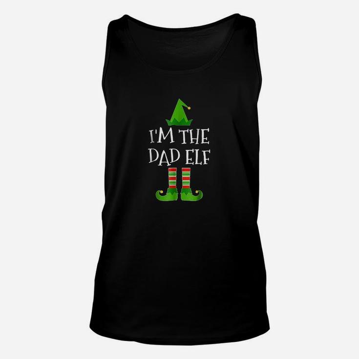 I Am The Dad Elf Matching Family Group Christmas Unisex Tank Top