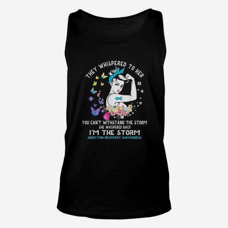I Am The Storm Addiction Recovery Awareness Unisex Tank Top