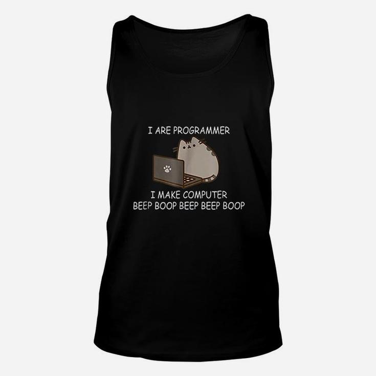 I Are Programmer I Make Computer Funny Cat Unisex Tank Top