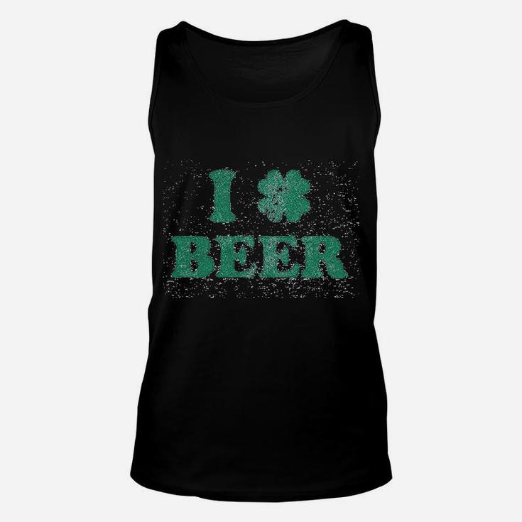 I Clover Beer Funny Shamrock St Saint Patricks Day Unisex Tank Top