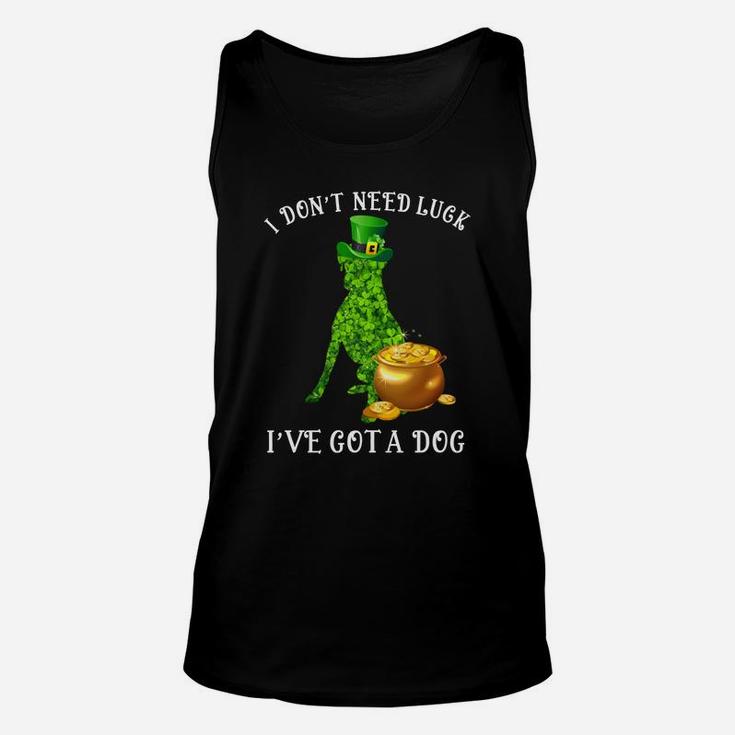 I Do Not Need Luck I Have Got A Boxer Shamrock St Patricks Day Dog Lovers Unisex Tank Top