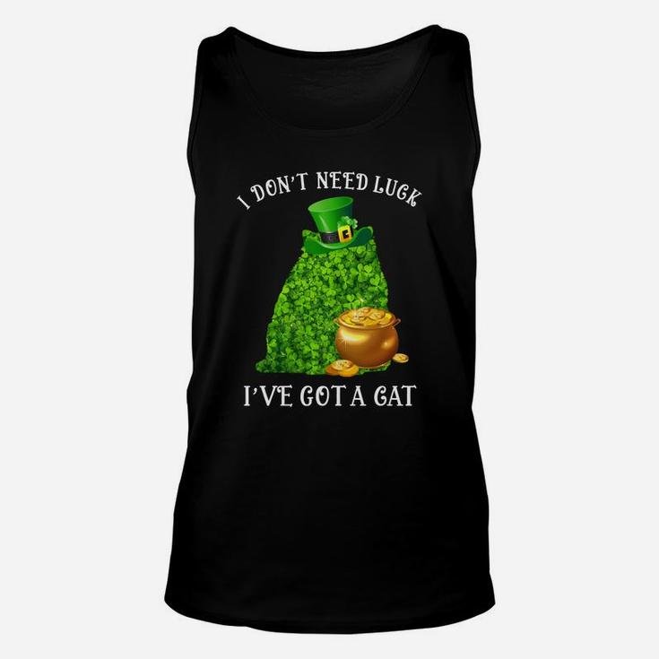 I Do Not Need Luck I Have Got A Persian Shamrock St Patricks Day Cat Lovers Unisex Tank Top