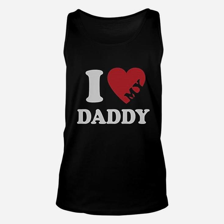 I Heart Love My Daddy Boy Girl Gift For Father Unisex Tank Top