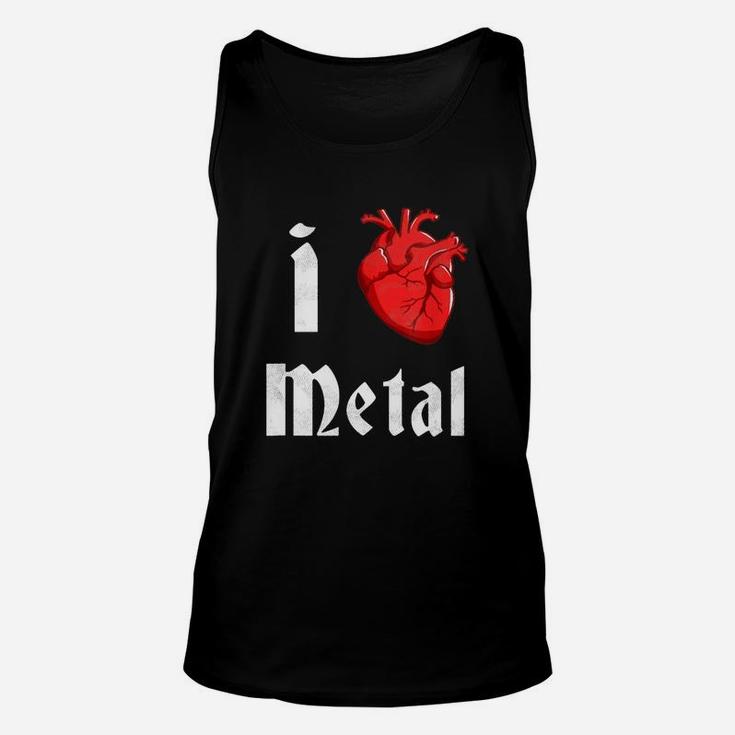I Heart Metal Funny Shirts Unisex Tank Top