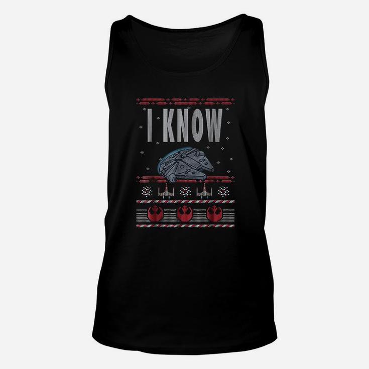 I Know Ugly Christmas Sweater Unisex Tank Top