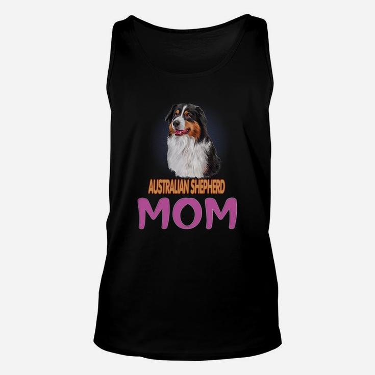 I Love Australian Shepherd Mom Funny Dog Mom Mothers Day Unisex Tank Top