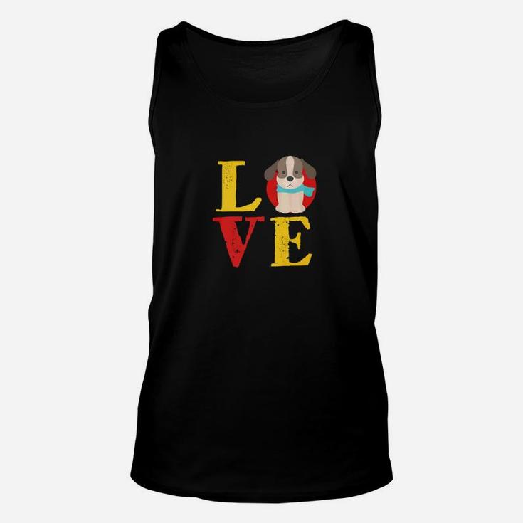 I Love Beagle For Dog Lover Animal Rescue Puppy Unisex Tank Top