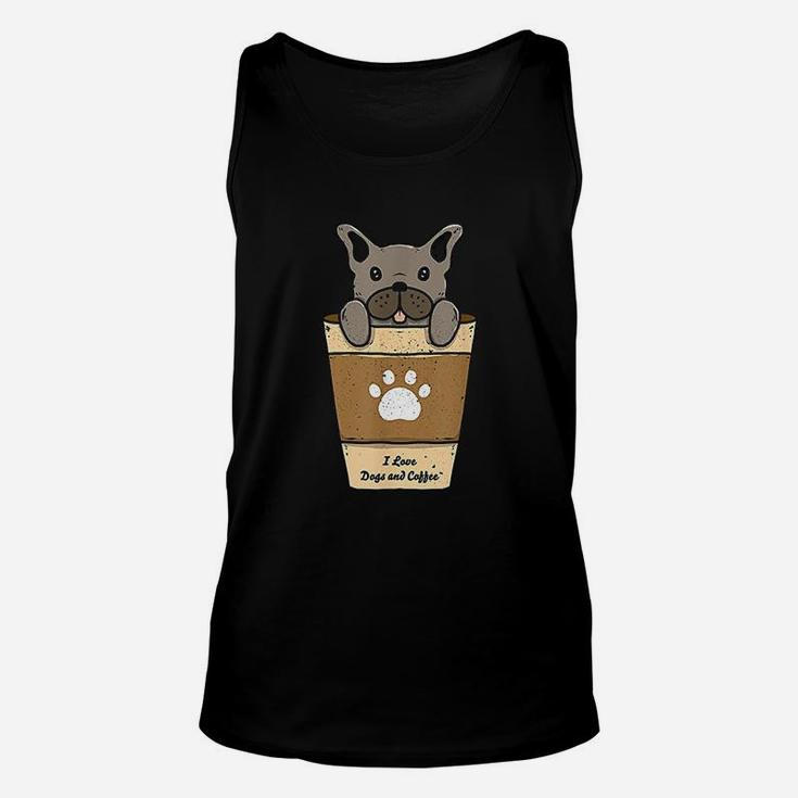 I Love Dogs And Coffee For Coffee Paw Dogs Unisex Tank Top