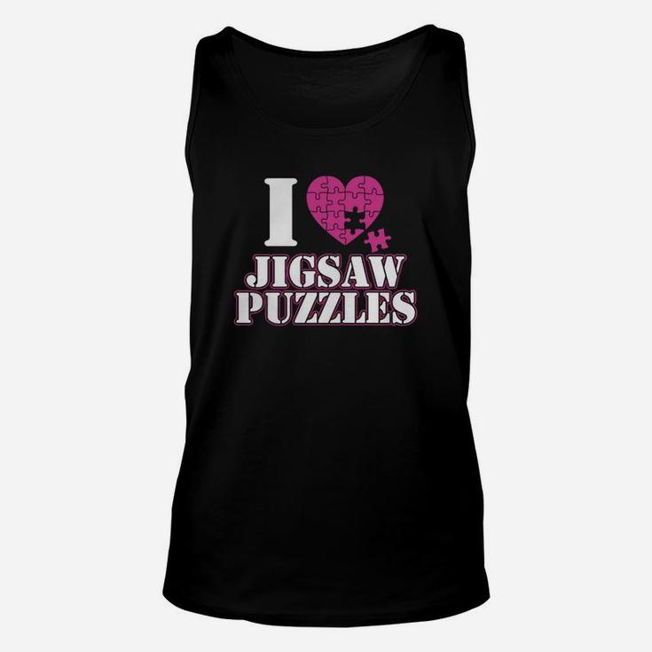 I Love Jigsaw Puzzles Shirt T-shirt Unisex Tank Top